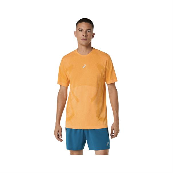 Asics Road Seamless T-Shirt Heren Oranje