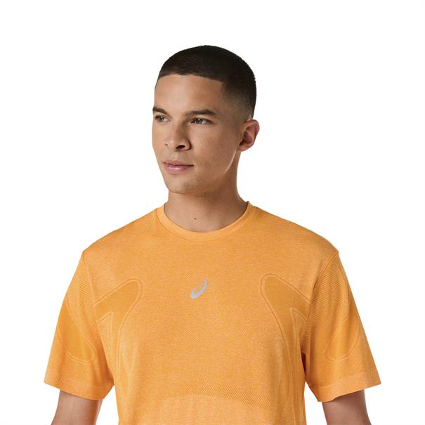 Asics Road Seamless T-Shirt Heren Oranje
