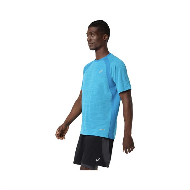 ASICS Road Sportshirt Heren Blauw