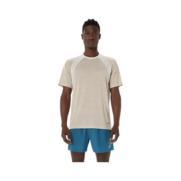 ASICS Road Sportshirt Heren Cream