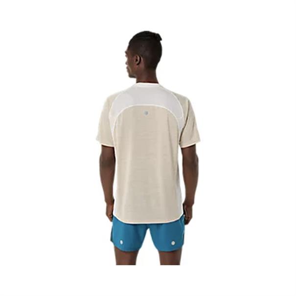 ASICS Road Sportshirt Heren Cream