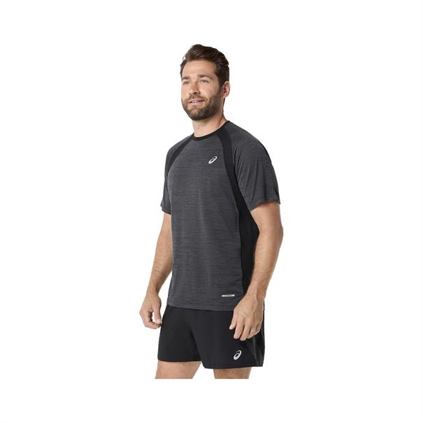 ASICS Road Sportshirt Heren Zwart