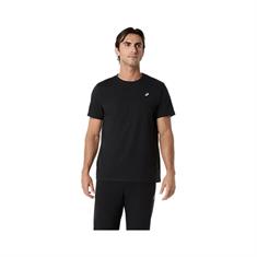Asics Spiral Embroidery Sportshirt Heren Zwart