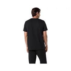 Asics Spiral Embroidery Sportshirt Heren Zwart