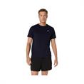 ASICS Spiral Embroidery T-Shirt Heren Donkerblauw