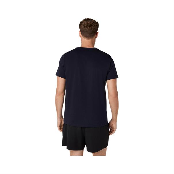 ASICS Spiral Embroidery T-Shirt Heren Donkerblauw