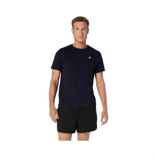 ASICS Spiral Embroidery T-Shirt Heren Donkerblauw