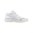 Mizuno Lightning Select Mid Dames Wit Lichtgroen