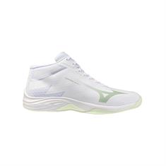Mizuno Lightning Select Mid Dames Wit Lichtgroen