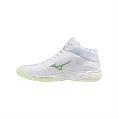 Mizuno Lightning Select Mid Dames Wit Lichtgroen