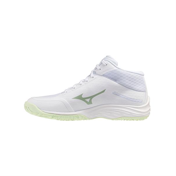 Mizuno Lightning Select Mid Dames Wit Lichtgroen