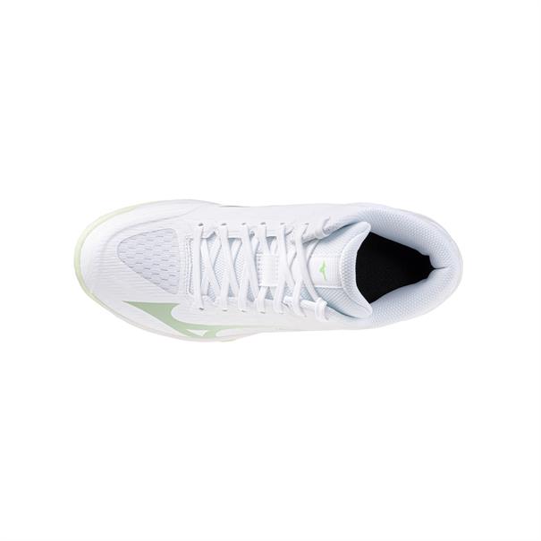 Mizuno Lightning Select Mid Dames Wit Lichtgroen