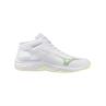 Mizuno Lightning Select Mid Dames Wit Lichtgroen