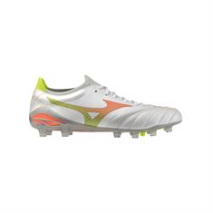Mizuno Morelia Neo V Beta Elite FG Voetbalschoenen Wit Oranje Lime