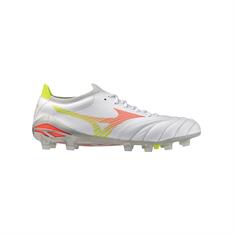Mizuno Morelia Neo V Beta Elite FG Voetbalschoenen Wit Oranje Lime