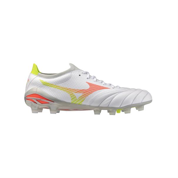 Mizuno Morelia Neo V Beta Elite FG Voetbalschoenen Wit Oranje Lime