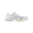 Mizuno Wave Lightning Elite Indoorschoenen Dames Wit Lichtgroen