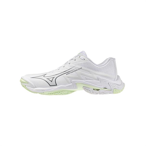Mizuno Wave Lightning Elite Indoorschoenen Dames Wit Lichtgroen