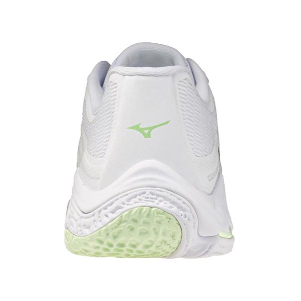 Mizuno Wave Lightning Elite Indoorschoenen Dames Wit Lichtgroen