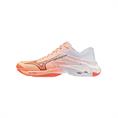 Mizuno Wave Lightning Elite Indoorschoenen Unisex Wit Oranje