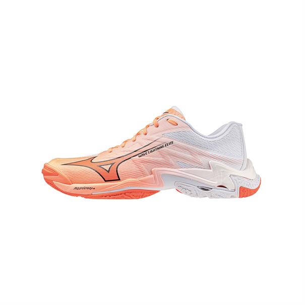Mizuno Wave Lightning Elite Indoorschoenen Unisex Wit Oranje