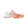Mizuno Wave Lightning Elite Indoorschoenen Unisex Wit Oranje