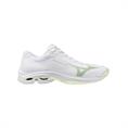 Mizuno Wave Lightning Pro Dames Wit Lichtgroen