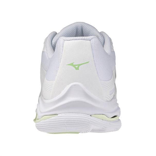 Mizuno Wave Lightning Pro Dames Wit Lichtgroen