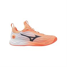 Mizuno Wave Luminous Elite Indoorschoenen Unisex Wit Oranje