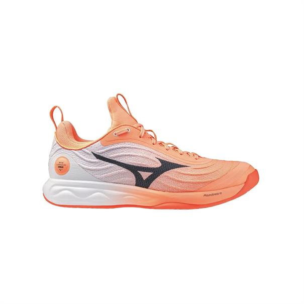Mizuno Wave Luminous Elite Indoorschoenen Unisex Wit Oranje