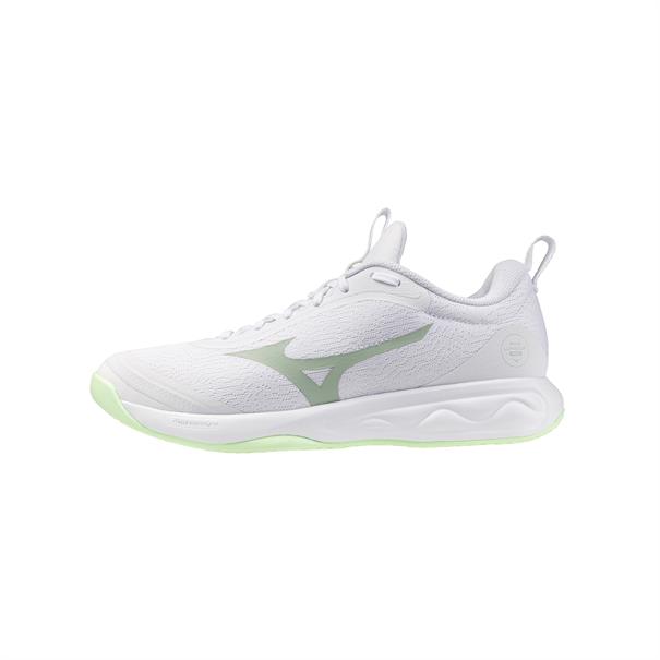 Mizuno Wave Luminous Pro Dames Wit Lichtgroen
