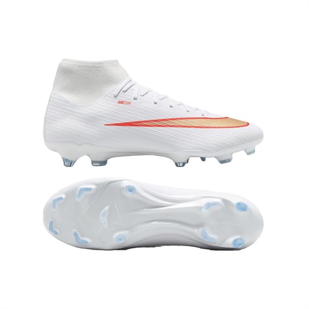 Nike Mercurial Superfly 11 Academy Gras/Kunstgras Voetbalschoenen Kinderen Wit/Rood/Goud