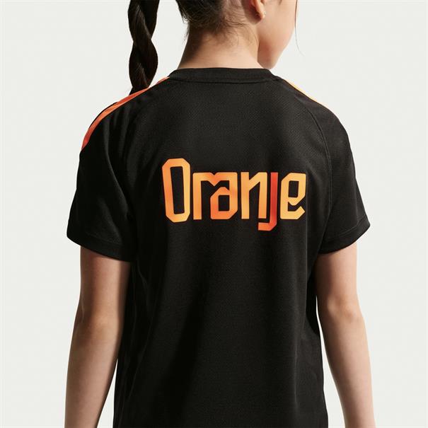 Nike Nederland Trainingsshirt 2026-2028 Kinderen Zwart / Oranje