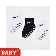 NIKE NN1131 3-PACK INFANTS/TODDLER GRIPPER QUARTER SOCKS