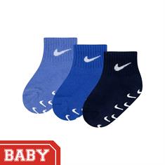 NIKE NN1131 3-PACK INFANTS/TODDLER GRIPPER QUARTER SOCKS
