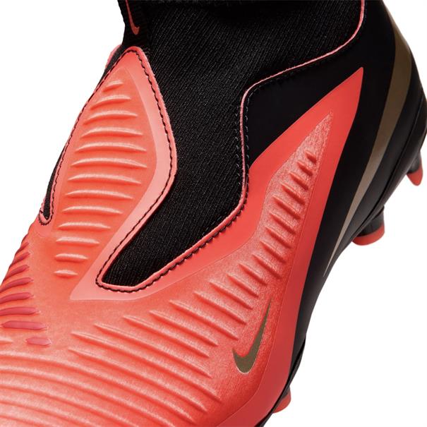 Nike Phantom 6 High Academy Gras/Kunstgras Voetbalschoenen Kinderen Zwart Rood Goud