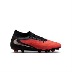 Nike Phantom 6 High Academy Gras/Kunstgras Voetbalschoenen Zwart Rood Goud