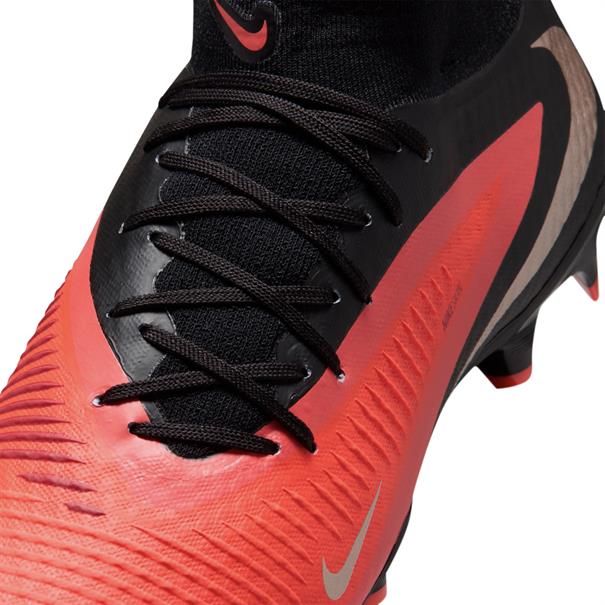 Nike Phantom 6 High Academy Gras/Kunstgras Voetbalschoenen Zwart Rood Goud
