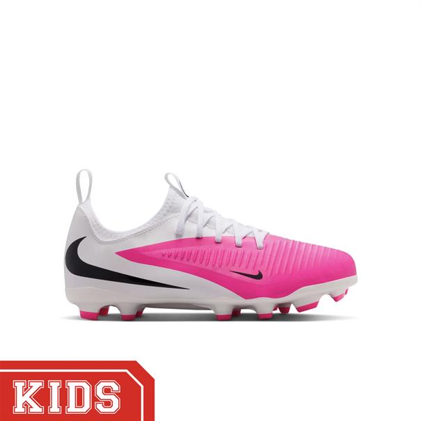 Nike Phantom 6 Low Academy Gras/Kunstgras Voetbalschoenen Kinderen Roze Wit Zwart