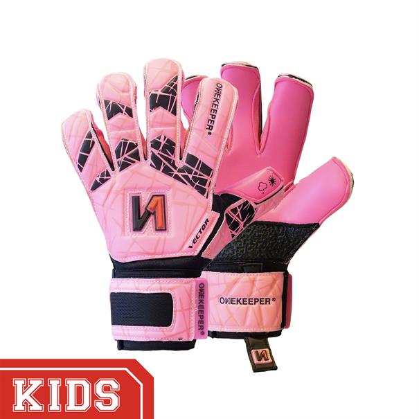 OneKeeper Keepershandschoenen Vector Evolution Kinderen Roze Zwart