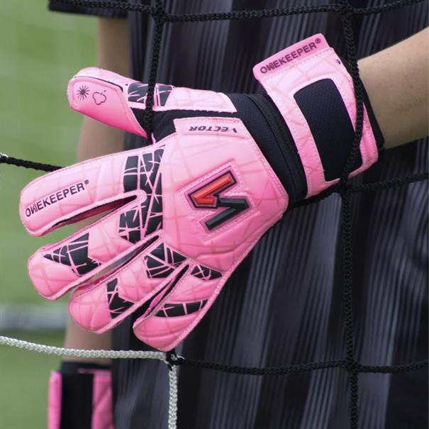 OneKeeper Keepershandschoenen Vector Evolution Kinderen Roze Zwart