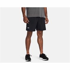 UNDER ARMOUR LAUNCH 18CM SPORTSHORT HEREN ZWART