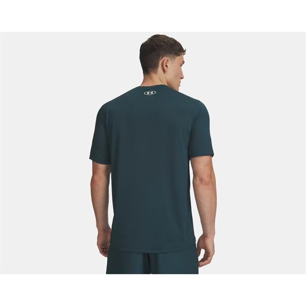 UNDER ARMOUR TECH PLAY T-SHIRT DONKERGROEN
