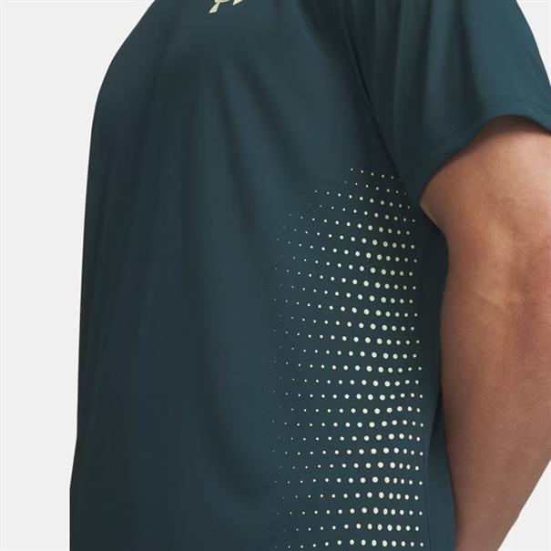 UNDER ARMOUR TECH PLAY T-SHIRT DONKERGROEN