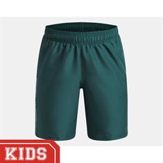 Under Armour Tech Wordmark Sportshort Kinderen Groen
