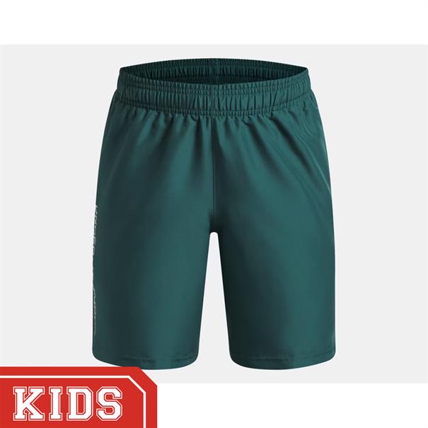 Under Armour Tech Wordmark Sportshort Kinderen Groen