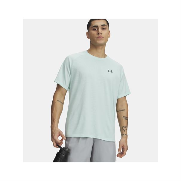 Under Armour Textured Sportshirt Heren Lichtblauw