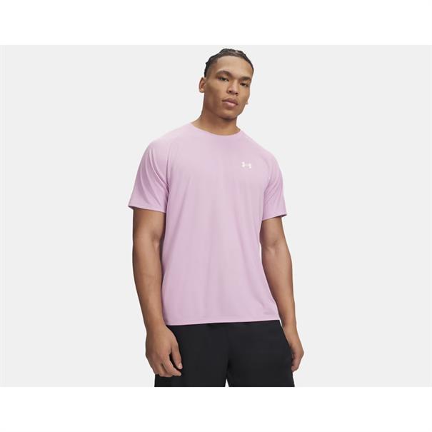 Under Armour Textured Sportshirt Heren Roze