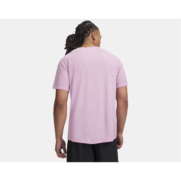 Under Armour Textured Sportshirt Heren Roze