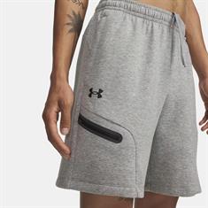 Under Armour Unstoppable Fleece Sportshort Heren Grijs